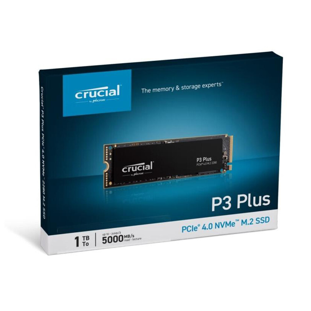 Yingruida Crucial Solid State Drive P3 PLUS 1TB PCI Express 4.0 x4 M.2 2280 bulk