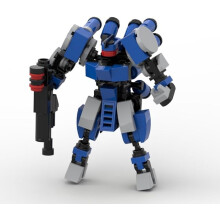 Demeter Mech Armor Action Figure Building Toy Kit - Collectible Mecha Toy for Kids and Adults, DIY Model