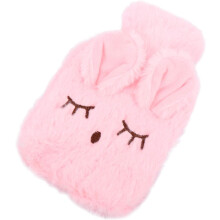 1 Set Warm Water Bag Portable hot Water Bag Heated Hand Warmers Water Injection Pouch hot Water Bottles Easter Gifts Mini Gifts Hot Water Bag(Pink)