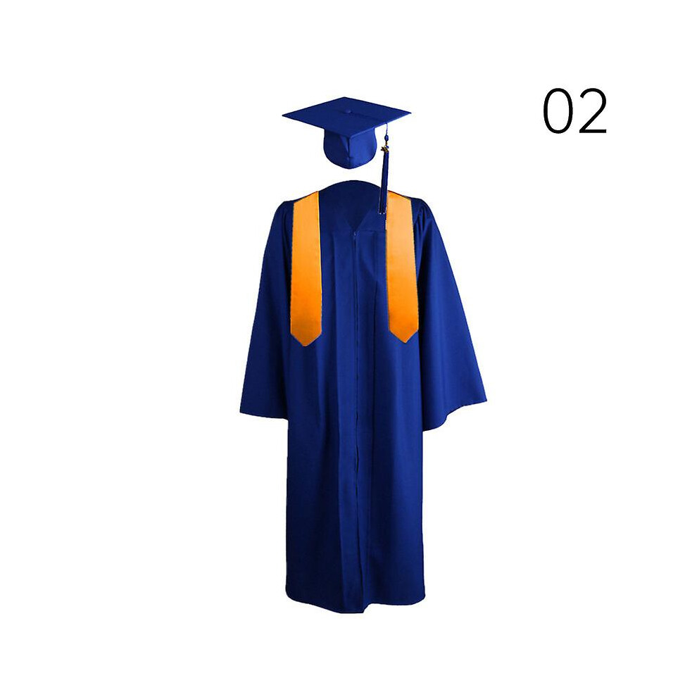 (45, 2) 1 Set Graduation Uniform Set High School College Bachelor Hat Graduation Cloak Graduation Gown Costume Outfit Photography Props-image-OPC-PFQZFNP-NEW