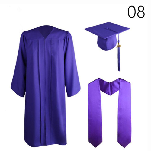 (60, 8) 1 Set Graduation Uniform Set High School College Bachelor Hat ...