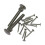 (18" Cranked) Hook and Band Gate Hinges Stainless Steel Pair 13