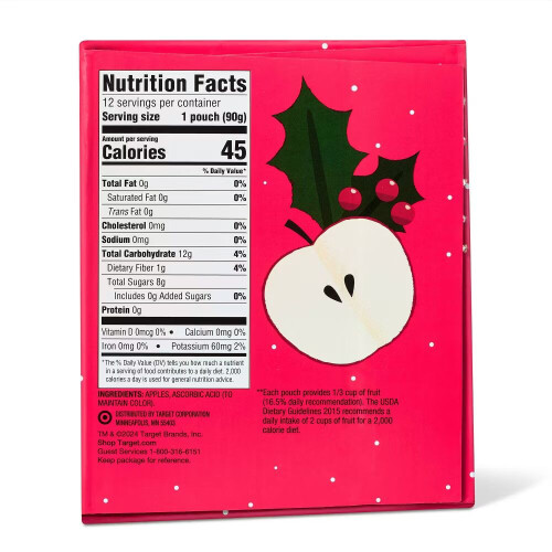Good & Gather Unsweetened Apple Squeeze Pouches 38.04oz/12ct 2
