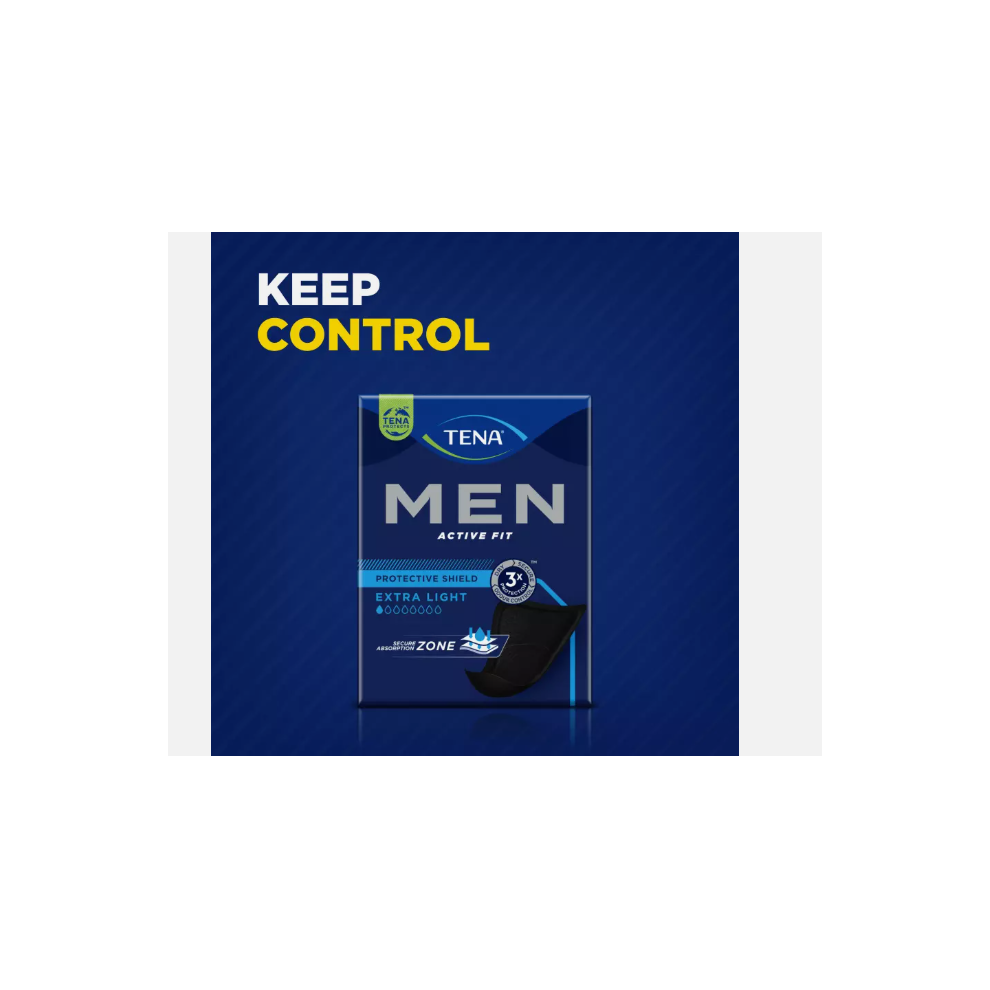 TENA Men Protective Shield Extra Light   (1 Pack ) of 14 pads
