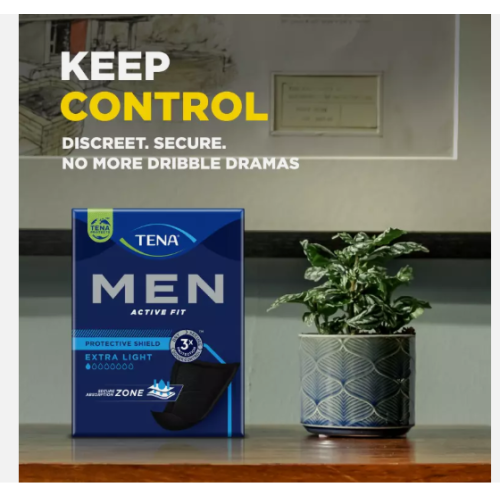 TENA Men Protective Shield Extra Light   (1 Pack ) of 14 pads 1