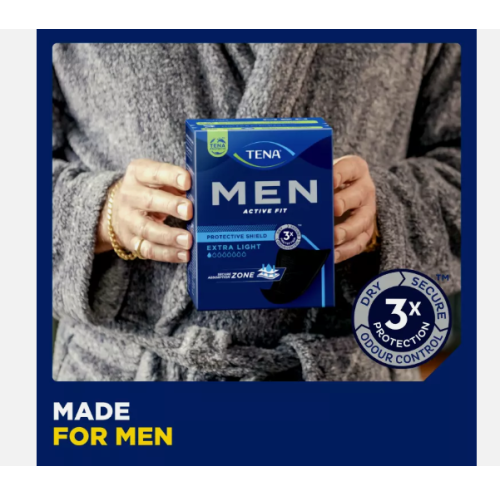 TENA Men Protective Shield Extra Light   (1 Pack ) of 14 pads 2