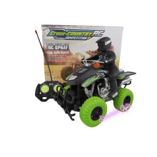 (Green) ATV Quad Bike Radio Remote Control Car with Figure