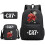 (1) CR7 3pcs Sets Backpack Mochila Kids Capacity Bags 3