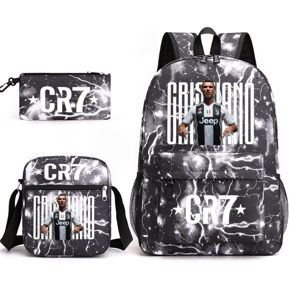 Enekio (5) Cr7 3Pcs Sets Backpack Mochila Kids Capacity Bags Not,Specified
