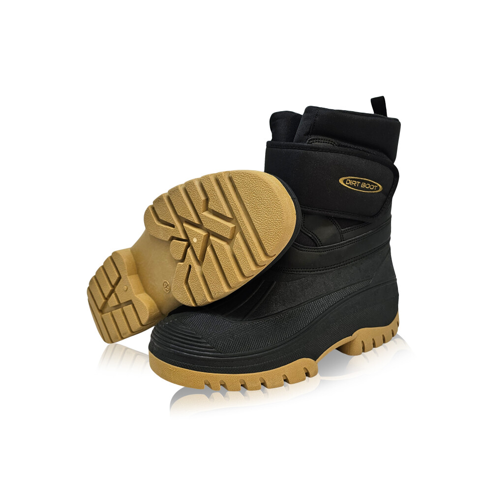 (UK8 EU42) Dirt Boot ASB Fleece Lined All Season Waterproof Fishing Muck Boots
