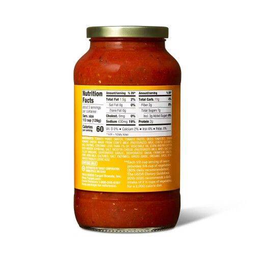 Good & Gather Three Cheese Pasta Sauce 24oz 2