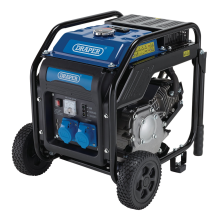 Draper 3.8KW OPEN FRME INVERTER GENNY 98683 98683 Petrol Open Frame Inverter Generator with Wheels, 3800W