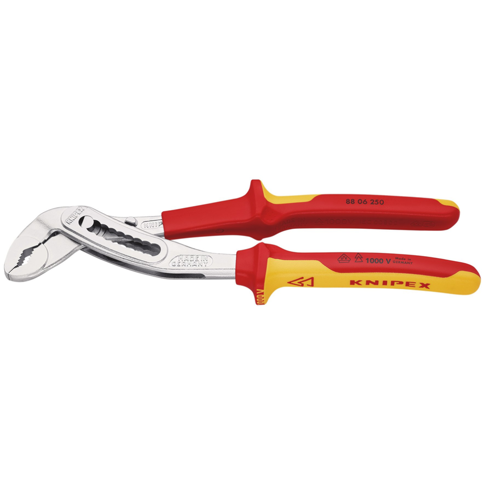 Draper WATERPUMP PLIER VDE 250MM 87932 87932 VDE Insulated AlligatorÂ Water Pump Pliers, 250mm
