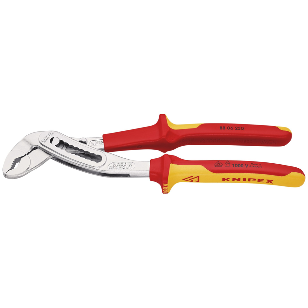 Draper WATERPUMP PLIER VDE 250MM 87932 87932 VDE Insulated AlligatorÃ Water Pump Pliers, 250mm