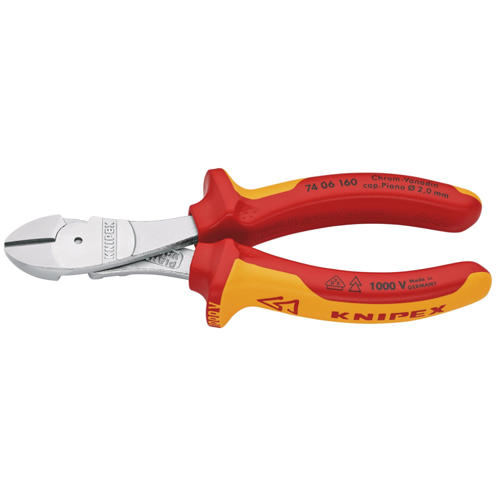 Draper HD HI-LEVERAGE CUTTER VDE160MM 82412 82412 VDE Insulated High Leverage Diagonal Cutters