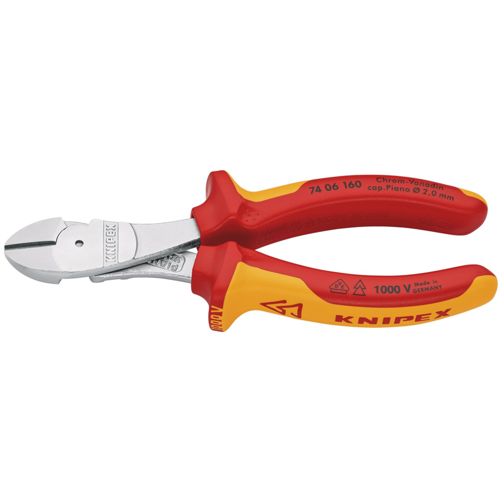 Knipex Draper Hd Hi-Leverage Cutter Vde160mm 82412 82412 Vde Insulated High Leverage Diagonal Cutters