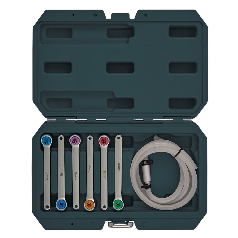Draper Brake & Clutch Bleeding Kit 12395 12395 Brake Bleeder Wrench Set (7 Piece) - Image 7