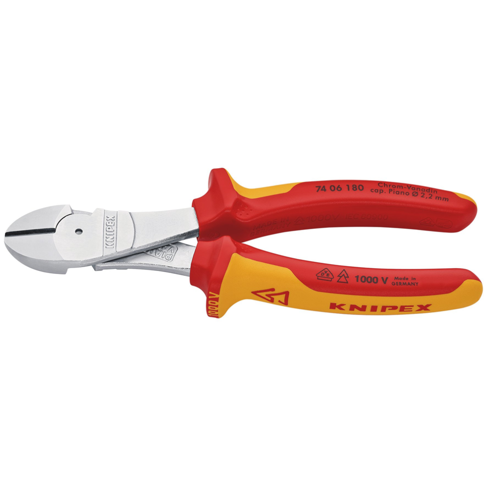 Knipex Draper Hd Hi-Leverage Cutter Vde180mm 26784 26784 Vde Insulated High Leverage Diagonal Cutters