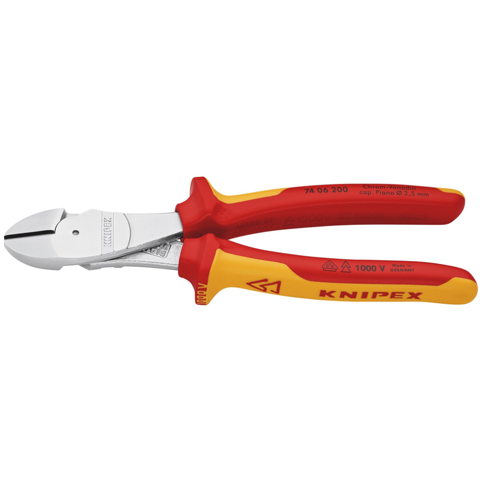 Knipex Draper Hd Hi-Leverage Cutter Vde200mm 26789 26789 Vde Insulated High Leverage Diagonal Cutters