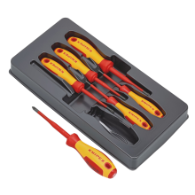 Draper VDE SET OF SCREWDRIVERS PH/PZ 28015 28015 VDE Insulated PhillipsÂ/PozidrivÂ Screwdriver Set