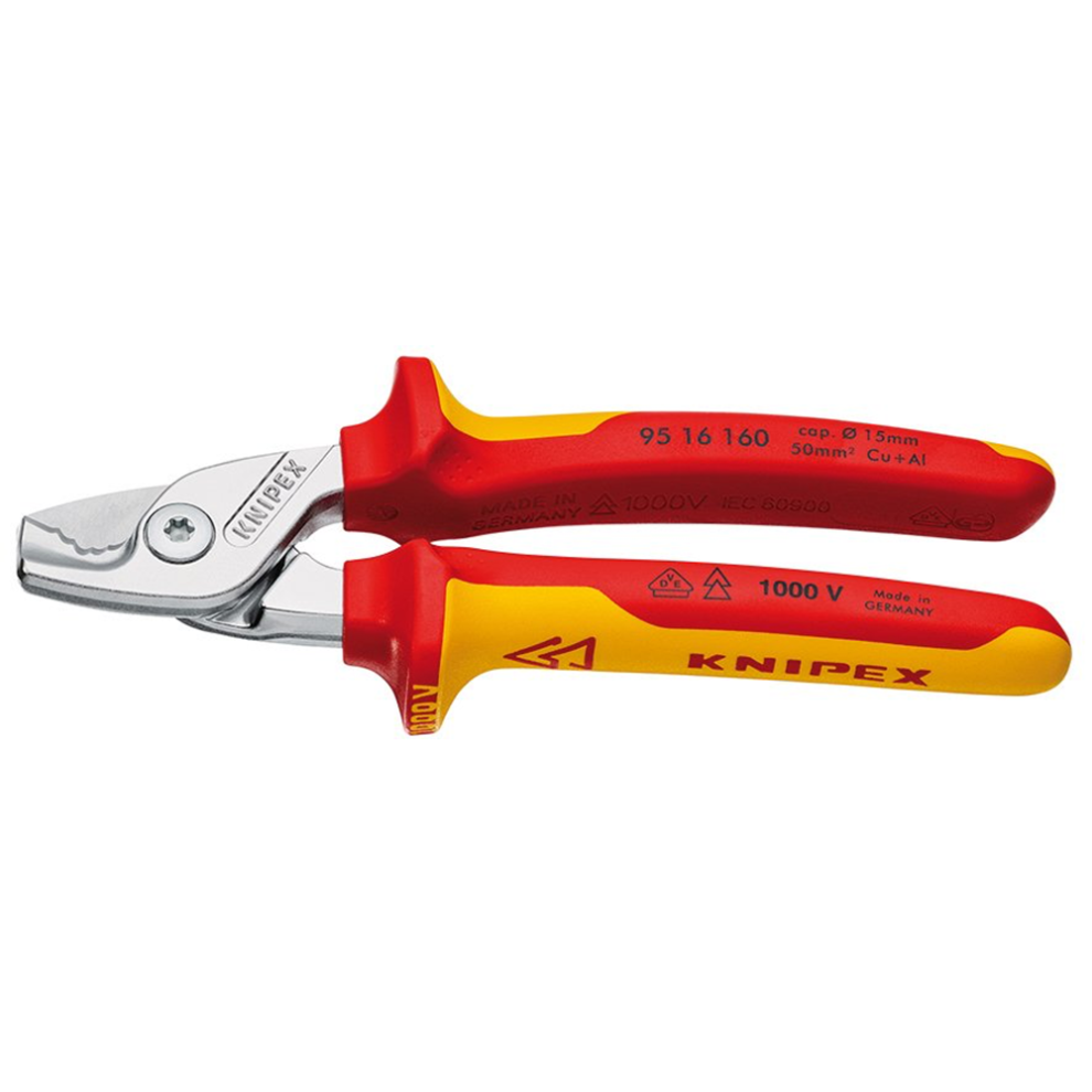 Knipex Draper 160Mm Vde Stepcut 27012 27012 Vde Insulated Cable Shears
