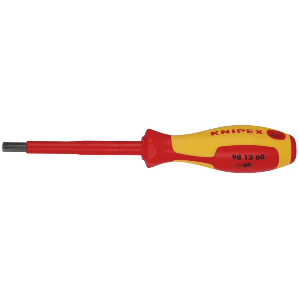 Draper 6MM HEX SCREWDRIVER 18779 18779 VDE Insulated Hexagon Screwdrivers