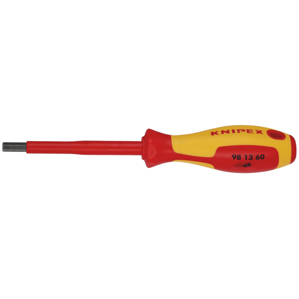 Knipex Draper 6Mm Hex Screwdriver 18779 18779 Vde Insulated Hexagon Screwdrivers