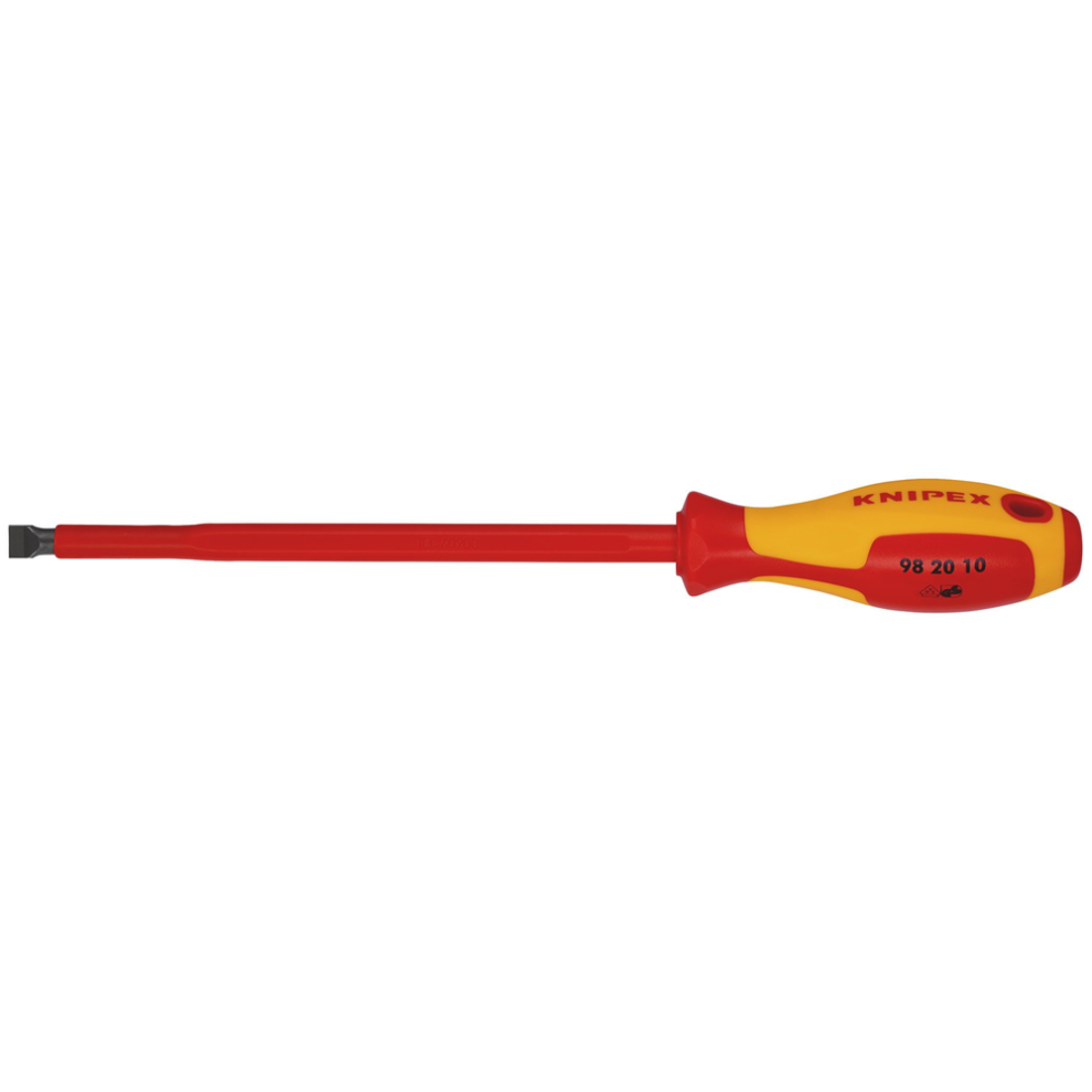 Draper 10MM SLOTTED SCREWDRIVER 18798 18798 VDE Insulated Slotted Screwdrivers