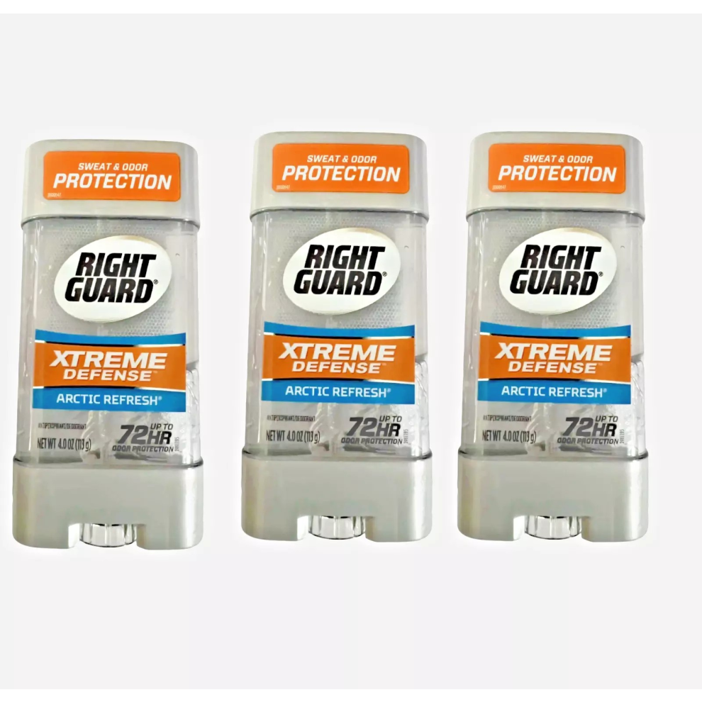 (3 x 113g Artic Fresh ) 3 x 113g Right Guard Xtreme Defence Deodorant Stick