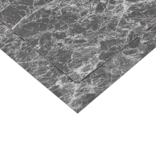 24 Pack Square Self Adhesive Stone Effect Floor Tiles-Marble Black 2
