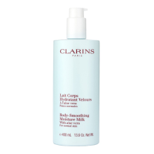 Clarins Body Smoothing Moisture Milk with Aloe Vera (400 ml) - Lightweight Neroli-Scented Hydrating Lotion for All Skin Types