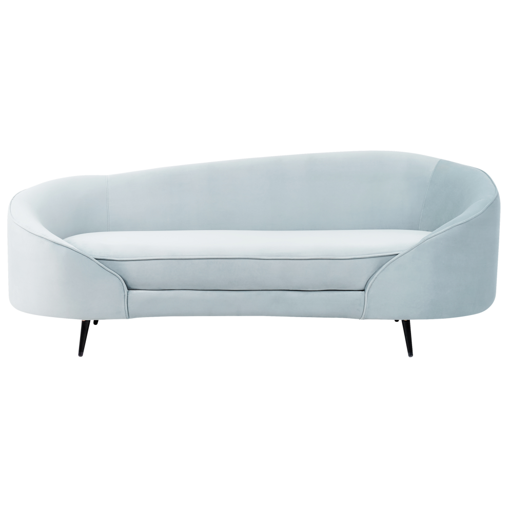 Velvet Sofa Light Blue SAVAR