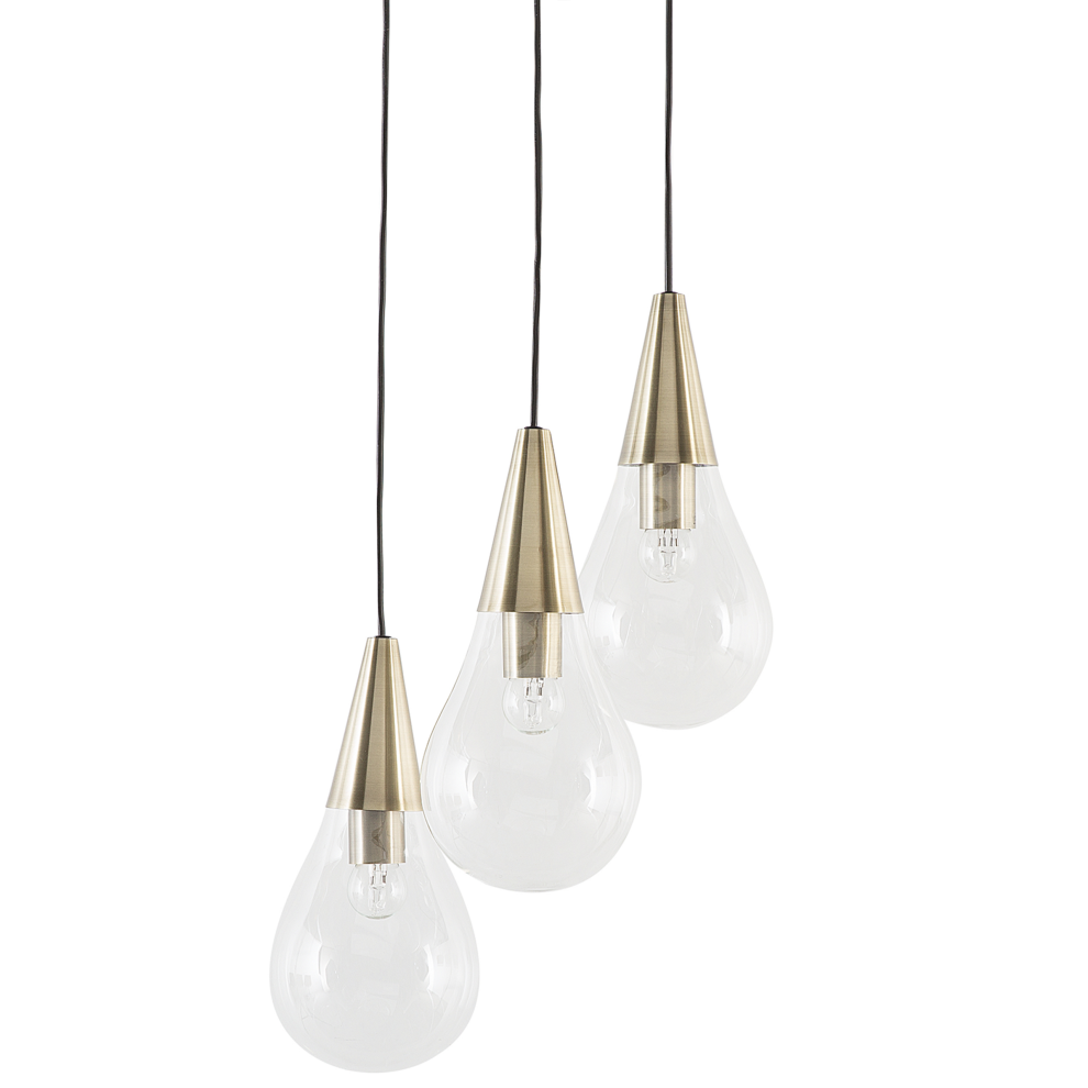 Pendant Lamp VESLE Glass Brass