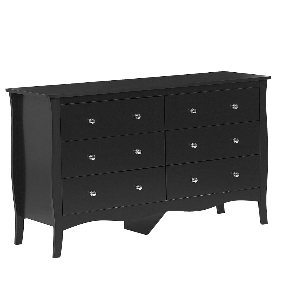 6 Drawer Chest WINCHESTER Black