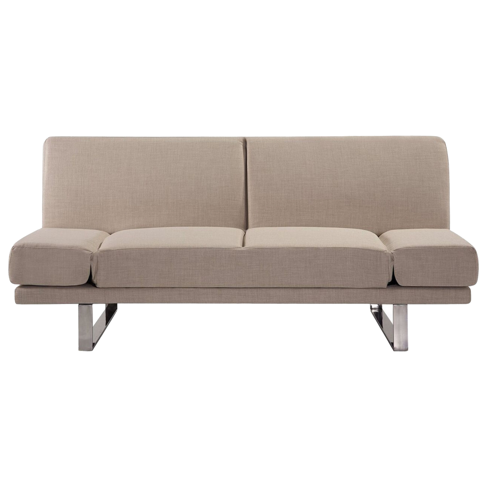 Sofa Bed YORK Fabric Beige 2 Seater