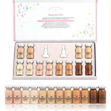 (12 Liquid foundation) 12pcs 8ml Bb Cream Kroen Glow Serum Effective Whitening Add Foundation Niacinamide/peptide For Effectived Brightening Anti-aging