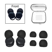 (A-black) 3 Styles Silicone Noise Reducing Earplugs Waterproof Swimming Earplug Reusable Sound Insulation Concert Ear Plug Silent Products