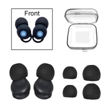 (C-black) 3 Styles Silicone Noise Reducing Earplugs Waterproof Swimming Earplug Reusable Sound Insulation Concert Ear Plug Silent Products