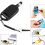 5 in 1 Multi-functional High-Sensitive Capacitive Stylus Pen / Touch Pen with Mobile Phone Holder(Black) 1