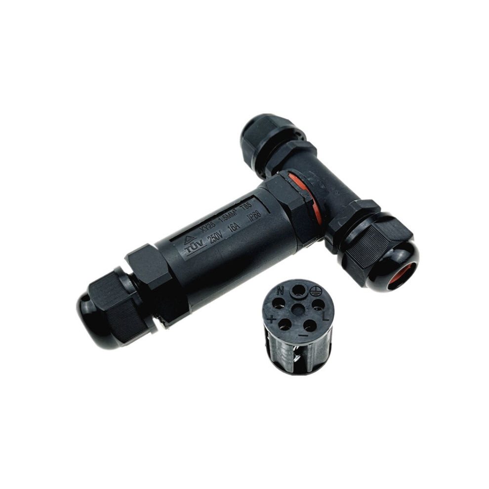 Xy25 Ip68 Waterproof 5 Pin T-Type Cable Connector 740441825632