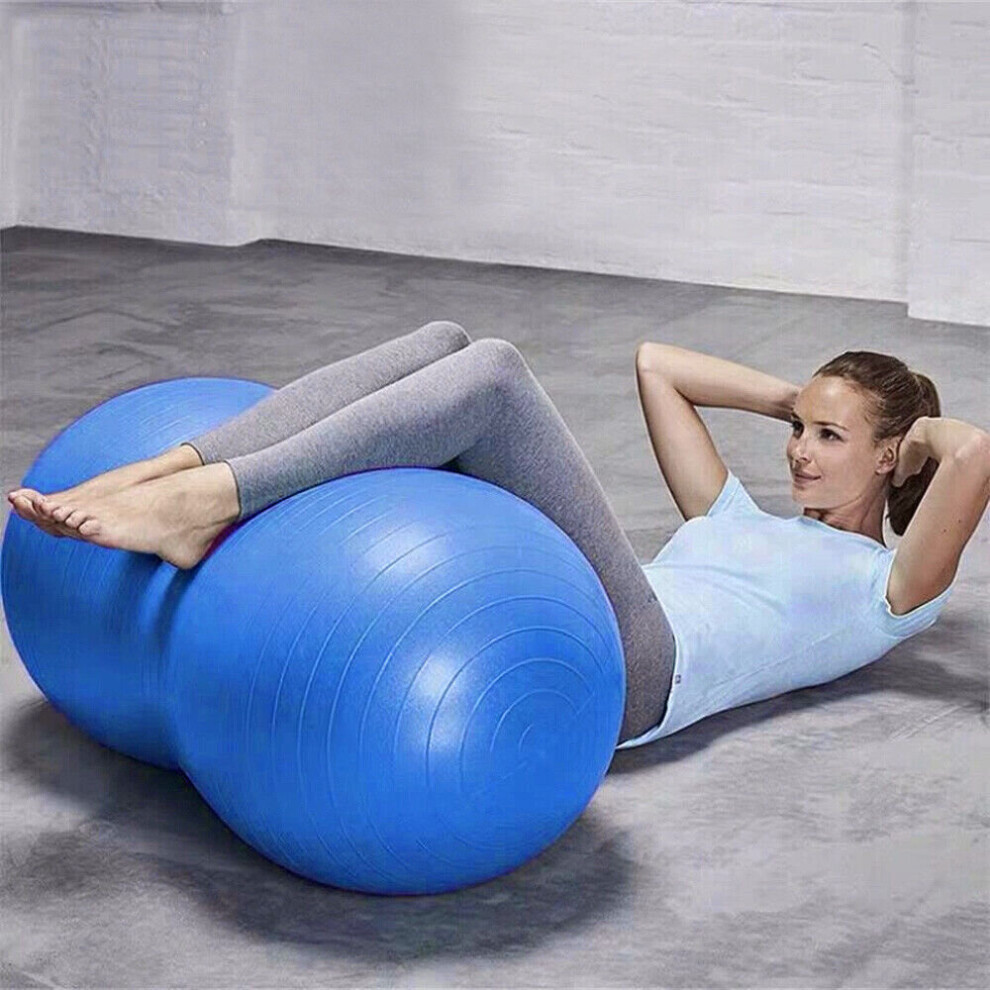 (Without pump) Yoga Gym Anti Burst Roller Fitness Exercise Ball