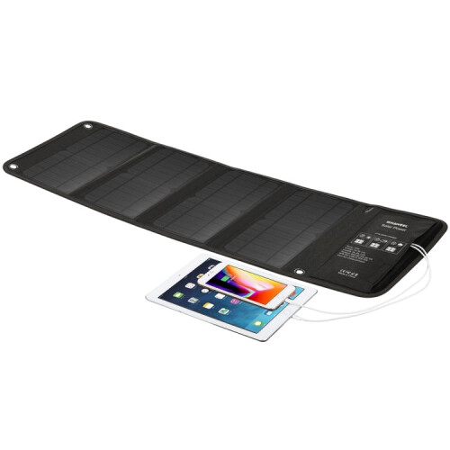 HAWEEL 28W Foldable Solar Panel Charger with 5V 3A Max Dual USB Ports 2