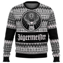(1, 2XL) Bebetter Jagermeister Ugly Christmas Sweater Pullover Men's 3d Sweatshirt Tops Autumn And Winter Clothing A