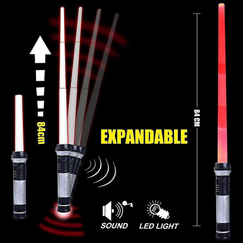 2pcs Light Up Saber Lightsaber For Kids 2