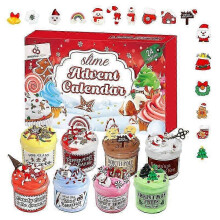 24 Days Of Slime And Kit Christmas Countdown Calendar Butter Stress Relief Toys