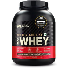 Optimum Nutrition Gold Standard 100% Molkenproteinpulver: Muskelaufbau & Erholung, Double Rich Chocolate, 2,26 kg, 73 Portionen