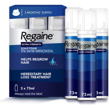 Regaine For Men Hair Regrowth Foam 3 x 73ml (Η συσκευασία μπορεί να ποικίλει)
