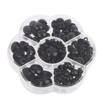 182pcs Safety Black Noses Eyes 6-17mm For Women Girls Handsewing Crafts Dolls