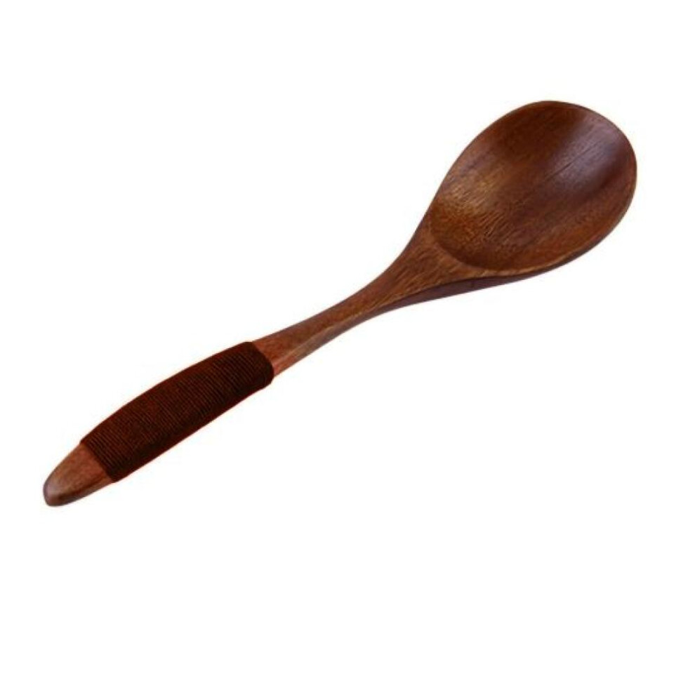 17cm Wooden Spoon Cooking Utensil Coffee Rice Soup Dessert Kitchen Tool