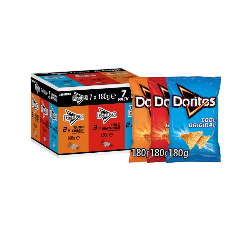 Walkers Doritos Variety Box, 7 x 180g